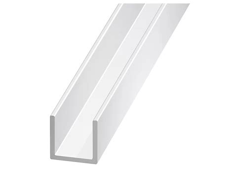 white aluminium u channel.